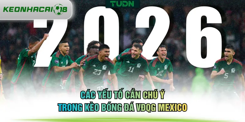Các yếu tố cần chú ý trong kèo bóng đá VĐQG Mexico